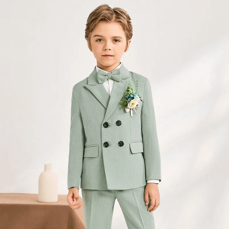 Costume Garçon TAZIO Taille 16 - 4 Pièces, Gris/vert, Neuf Sans étiquettes, Pour Mariage/occasion