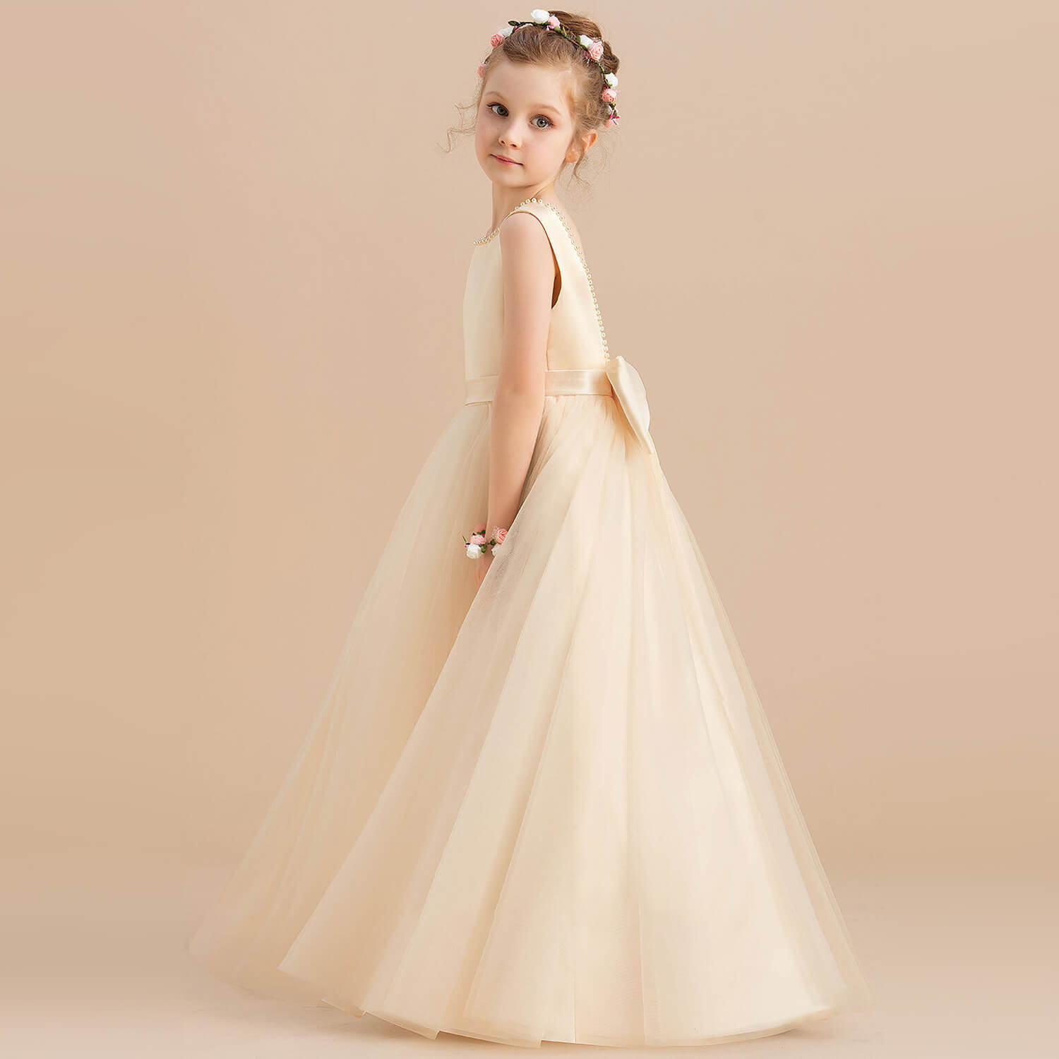 Robe Cérémonie Fille Satin