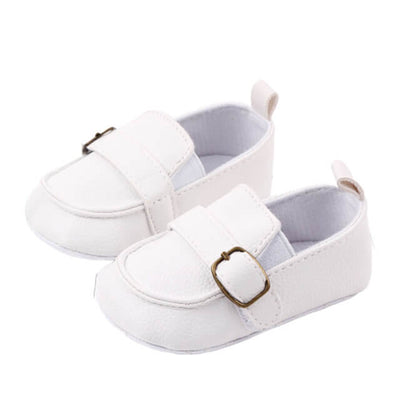 Chaussure blanche bébé garçon baptême