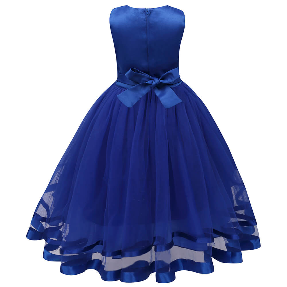 Robe Fille Monsoon - Taille 7 Ans - Bleu Marine - Occasion En Excellent état - Idéale Pour Sortie