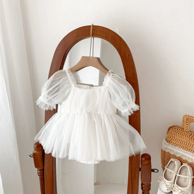 Robe blanche bapteme fille