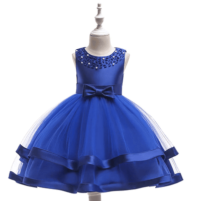 Robe ceremonie bebe bleu marine