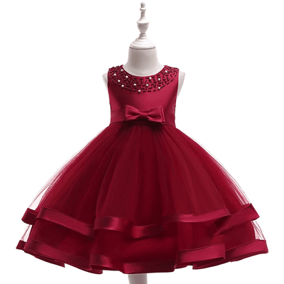 Robe ceremonie bebe bordeaux