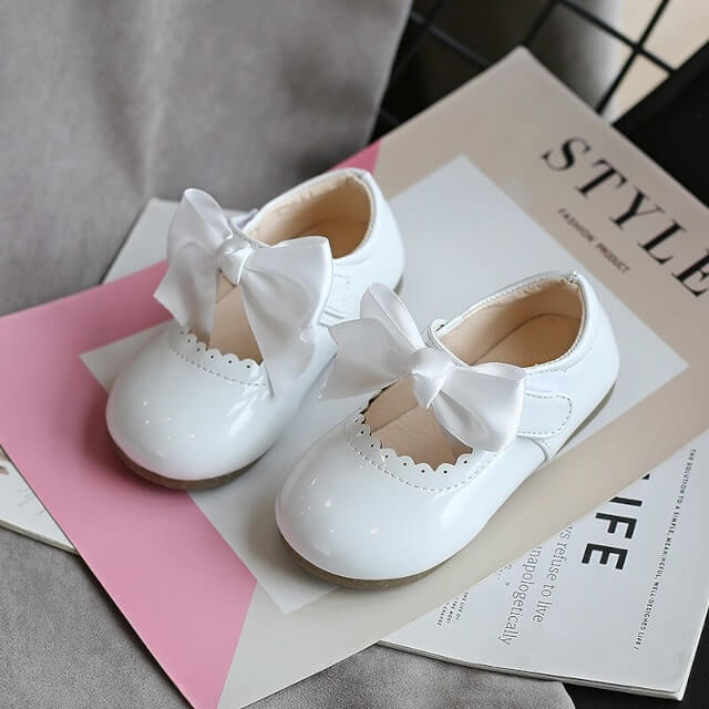 Bapteme Chaussure Blanche Bébé Fille Cérémonie Fille Chaussure