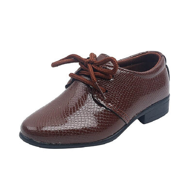 Chaussure ceremonie garcon marron