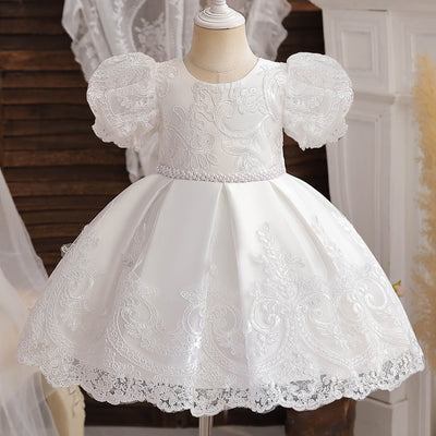 Robe bapteme dentelle bebe