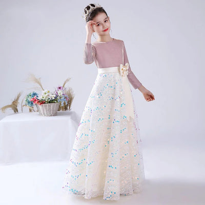 Robe ceremonie fille creme