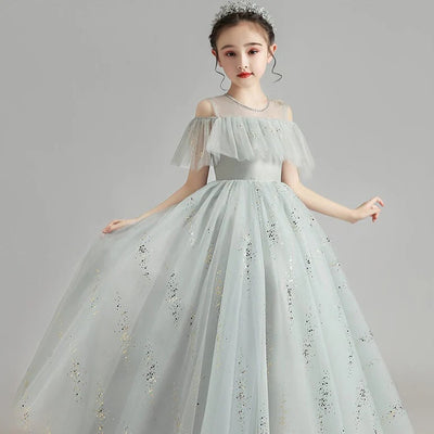 Robe ceremonie fille paillette