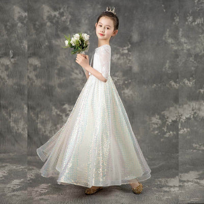 Robe ceremonie fille tulle 