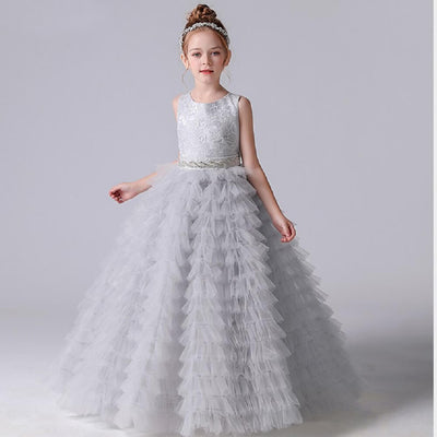 Robe ceremonie fille turquoise