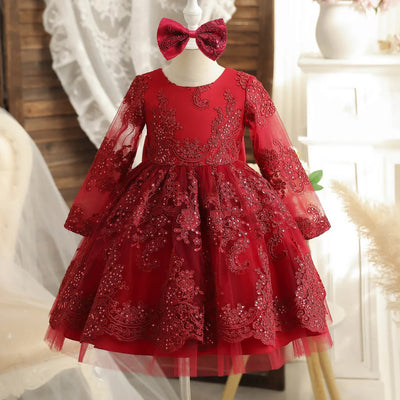 Robe de bapteme bordeaux 