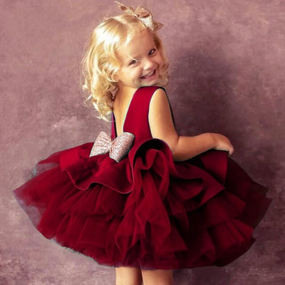 Robe rouge fete bebe