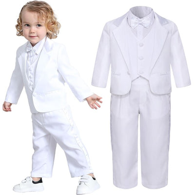 Tenue bapteme bebe garcon blanc